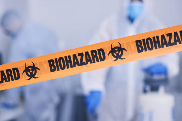 Professional Biohazard Cleanup technician working in Overton, NE